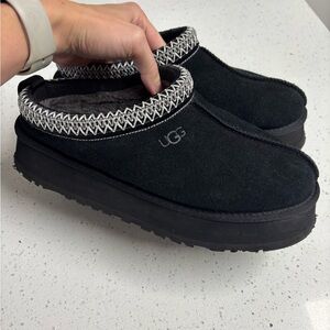 Women's Ugg Tazz Platform Slippers Black Womens 9